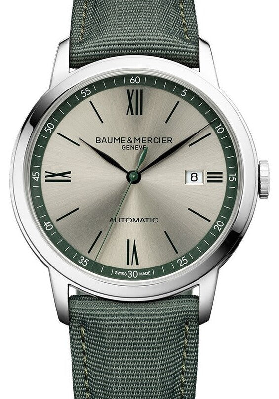 Baume & Mercier Classima Szary 42 mm Stal