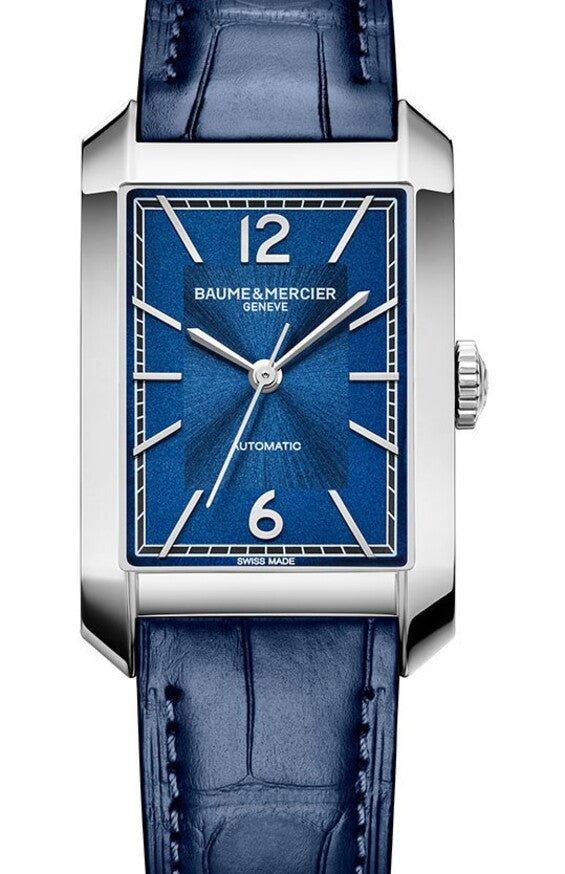 Baume & Mercier Hampton Niebieski 43 x 27 mm Stal