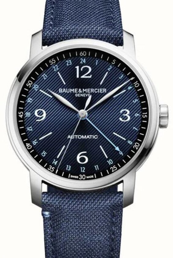 Baume & Mercier Classima Niebieski 42 mm Stal