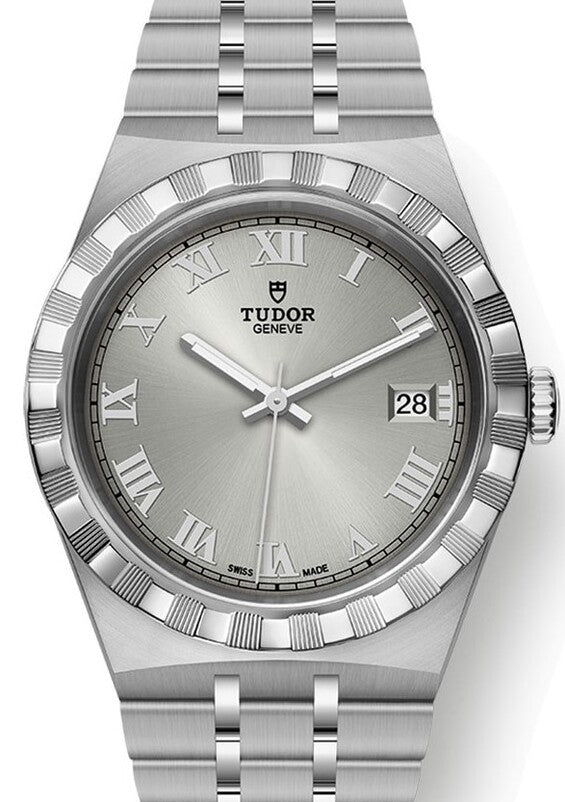 Tudor Royal Srebrny 38 mm Stal