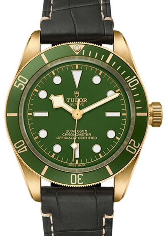 Tudor Black Bay Zielony 39 mm Żółte złoto