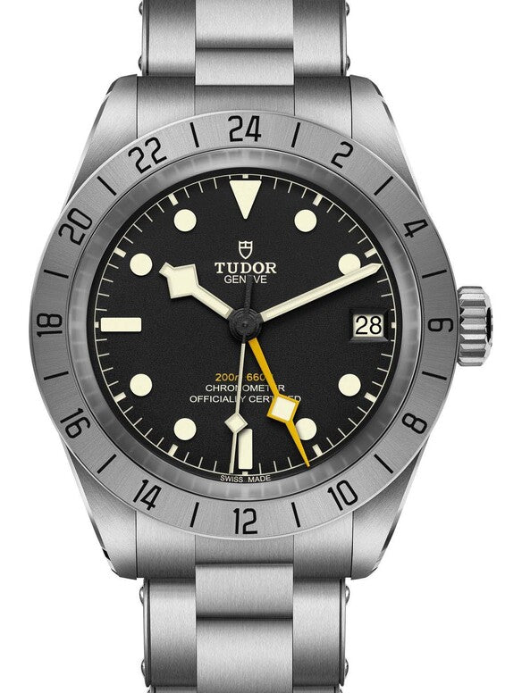 Tudor Black Bay Czarny 39 mm Stal