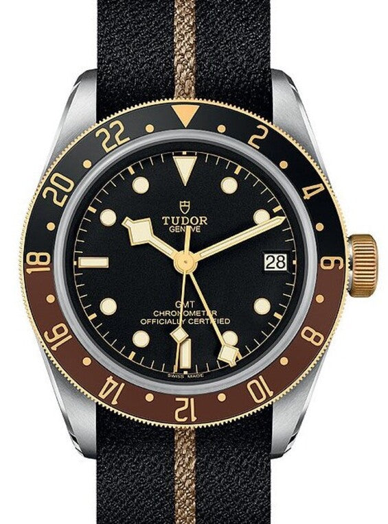 Tudor Black Bay Czarny 41 mm Złoto/Stal