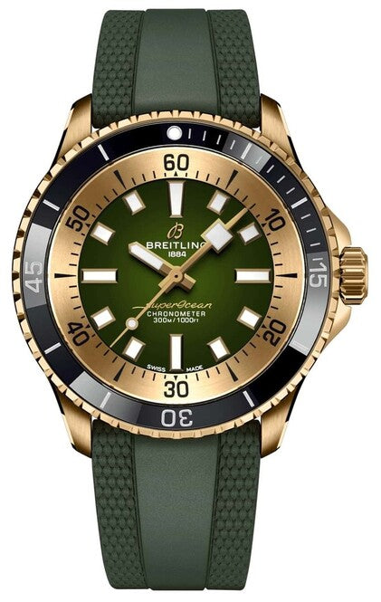Breitling Superocean Zielony 42mm Braz