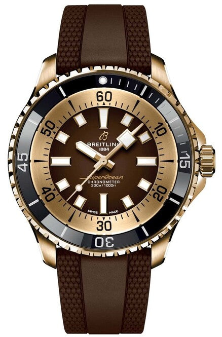 Breitling Superocean Brazowy 44mm Braz