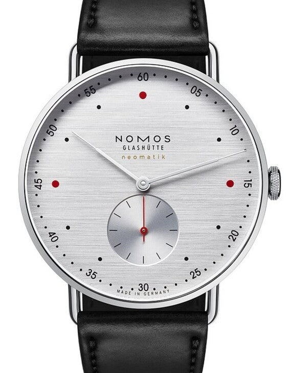 NOMOS Metro Neomatik Srebrny 39 mm Stal