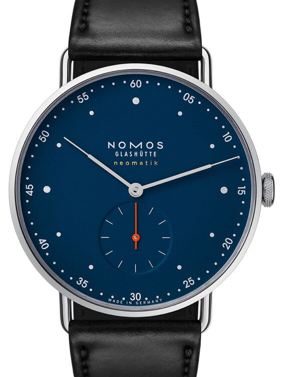 NOMOS Metro Neomatik Niebieski 39 mm Stal