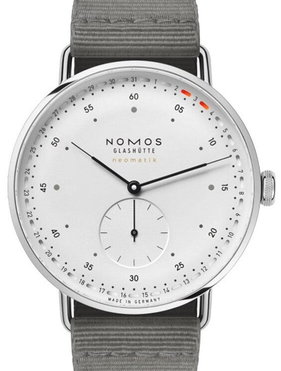 NOMOS Metro Neomatik Biały 41 mm Stal