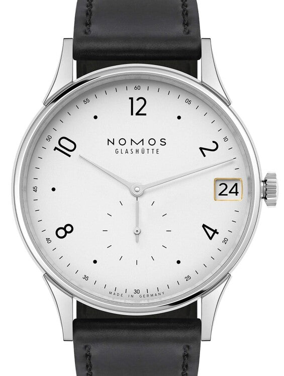 NOMOS Minimatik Srebrny 36 mm Stal