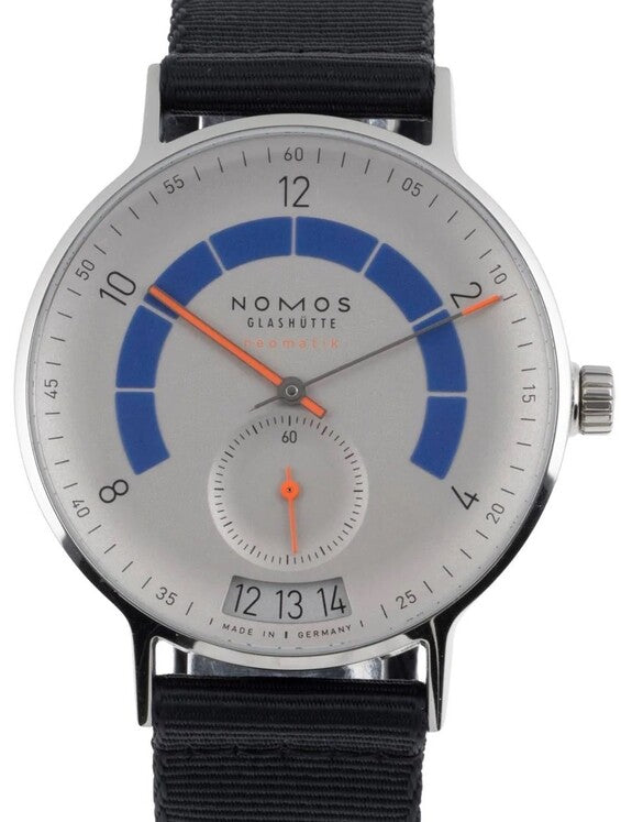 NOMOS Autobahn Szary 41 mm Stal