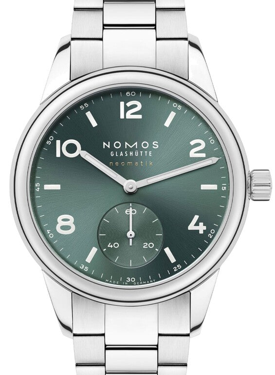 NOMOS Club Neomatik Zielony 37 mm Stal