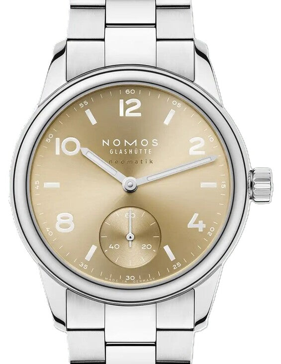 NOMOS Club Neomatik Złoty 34 mm Stal