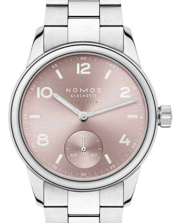 NOMOS Club Neomatik Różowy 34 mm Stal