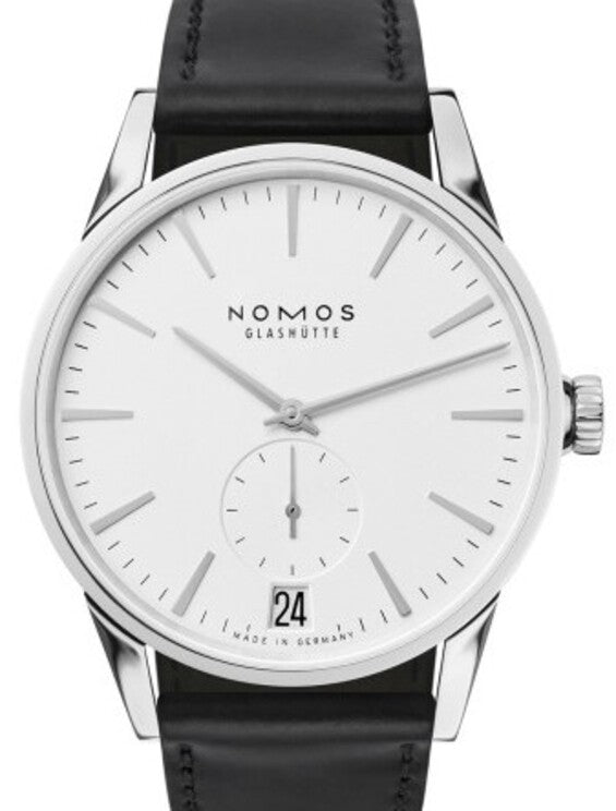 NOMOS Zürich Datum Biały 40 mm Stal