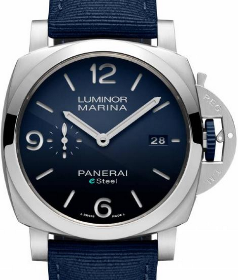 Officine Panerai Luminor Marina Esteel Blu Profondo PAM01157 44mm