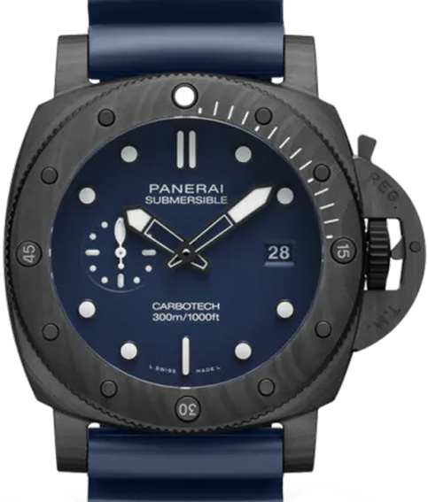Officine Panerai Submersible QuarantaQuattro Carbotech Blu Abisso PAM01232 44mm