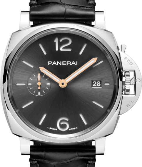 Panerai Luminor Due Szary 42 mm Stal
