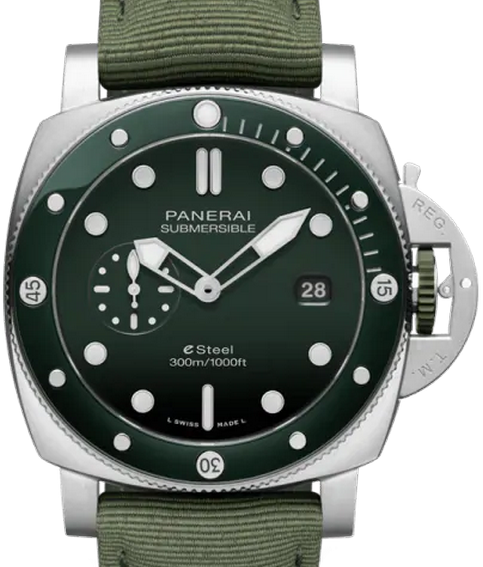 Officine Panerai Submersible QuarantaQuattro ESteel Verde Smeraldo PAM01287 44mm