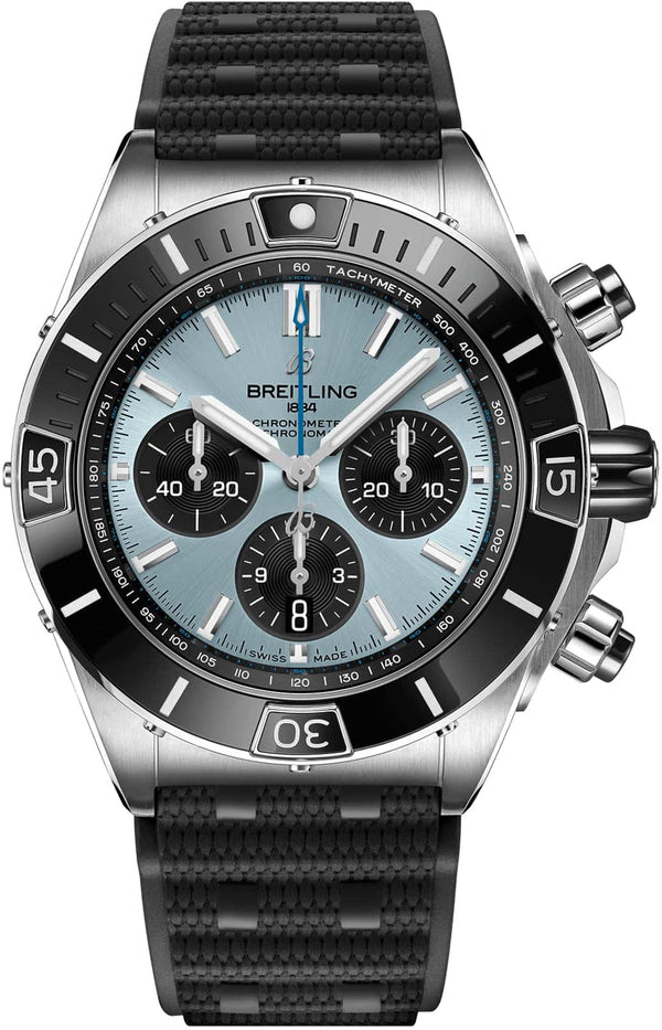 Breitling Super Chronomat Niebieski 44mm Stal