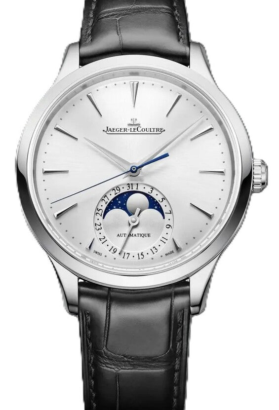 Jaeger-LeCoultre Master Ultra Thin Moon Srebrny 36mm Stal