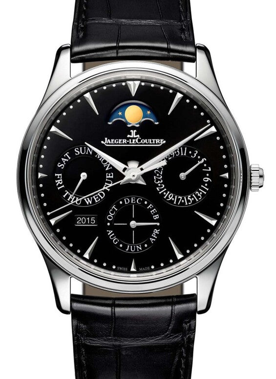 Jaeger-LeCoultre Master Ultra Thin Perpetual Czarny 39 mm Stal