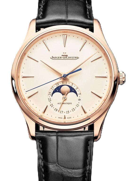 Jaeger-LeCoultre Master Ultra Thin Moon Szampański 39 mm Złoto różowe