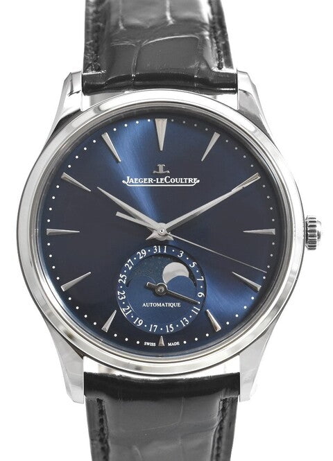 Jaeger-LeCoultre Master Ultra Thin Moon Niebieski 39 mm Stal