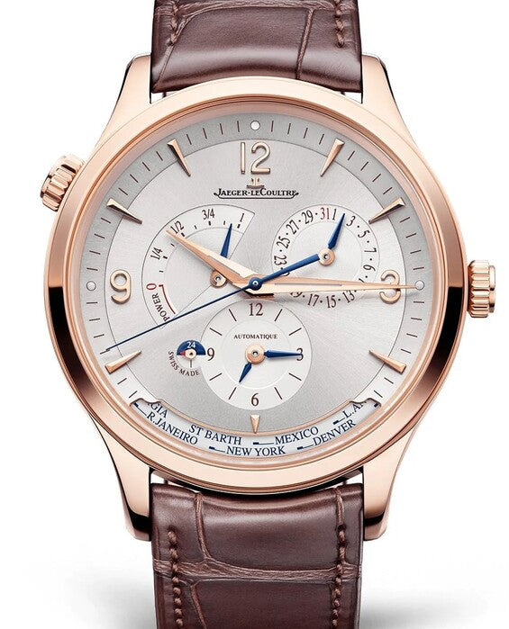 Jaeger-LeCoultre Master Geographic Biały 40 mm Złoto różowe