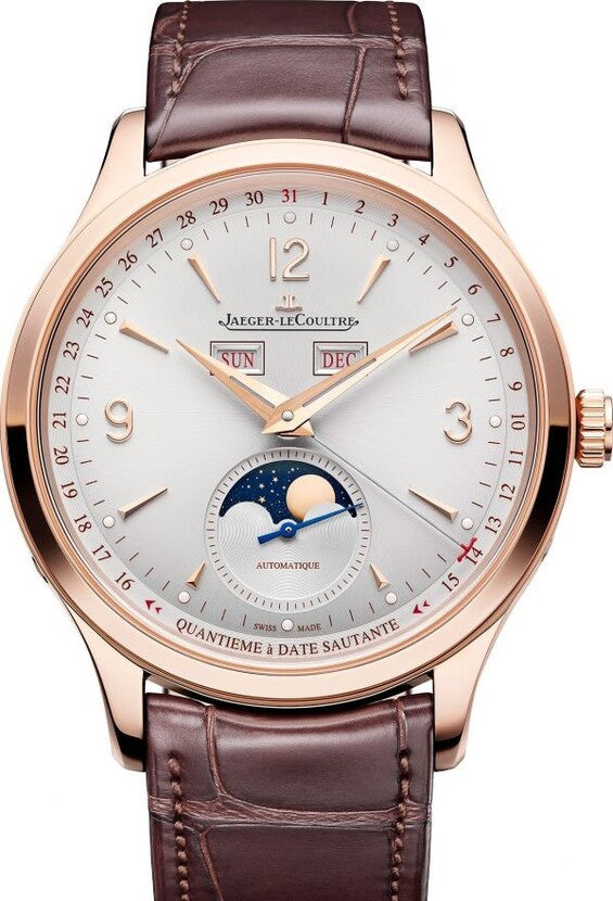 Jaeger-LeCoultre Master Calendar Srebrny 40 mm Złoto różowe