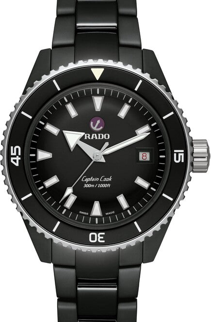 Rado Captain Cook High-Tech Czarny 43 mm Ceramika