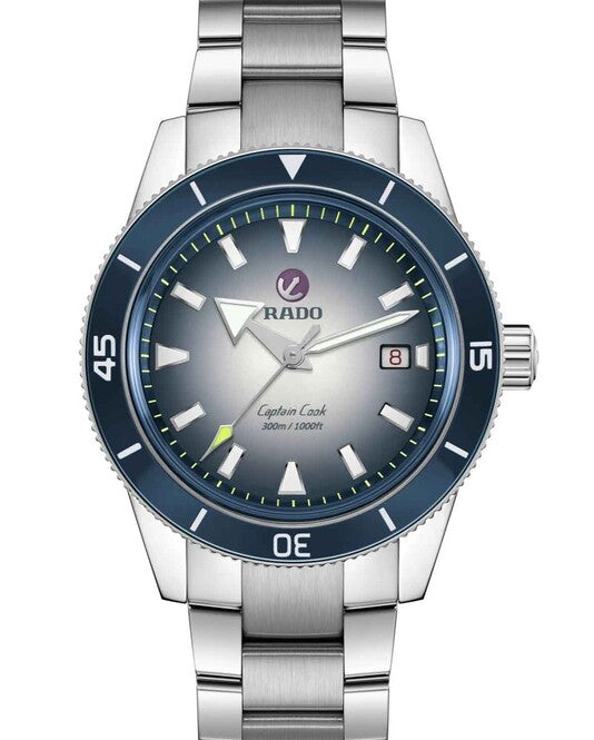 Rado HyperChrome Captain Cook Niebieski 42 mm Stal
