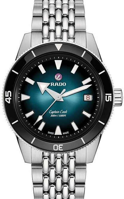 Rado HyperChrome Captain Cook Niebieski 39 mm Stal