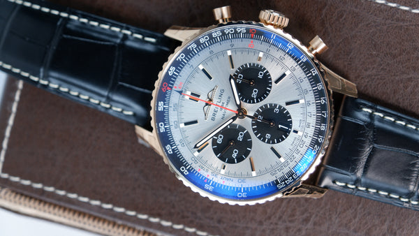 Breitling Navitimer B01 Chronograph Srebrny 46mm Zloto czerwone