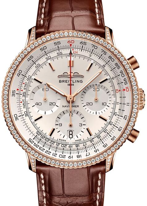 Breitling Navitimer Szampanski 41 mm Złoto rozowe