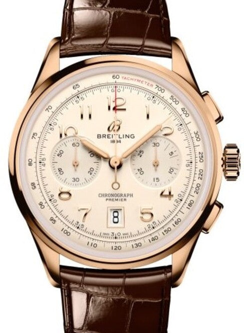 Breitling Premier B01 Chronograph Szampanski 42 mm Złoto czerwone