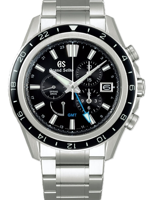 Grand Seiko Evolution 9 Collection Czarny 45.3 mm Tytan