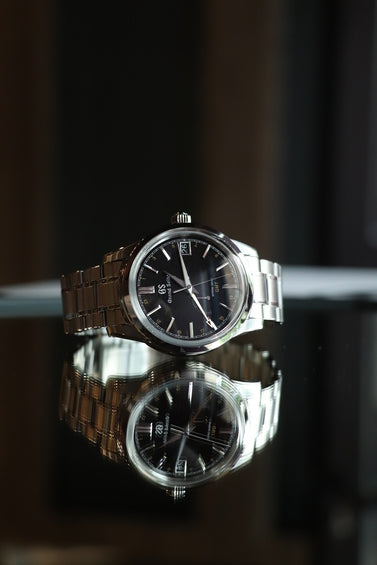 Grand Seiko Elegance Collection Czarny 40.2 mm Stal