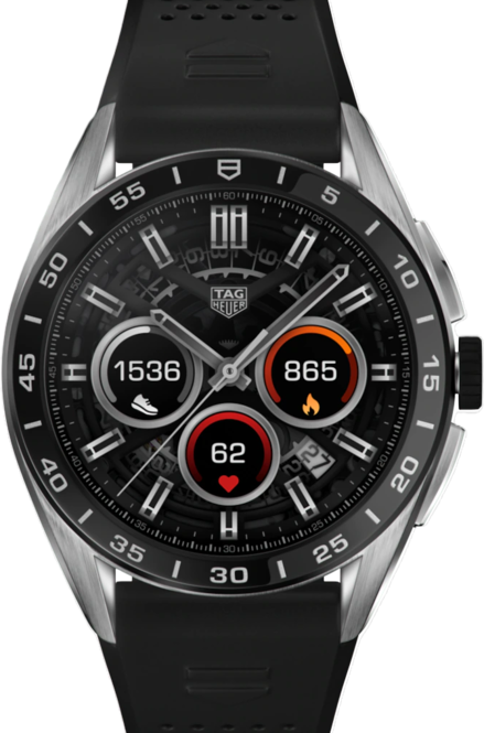 TAG Heuer Connected Czarny 45 mm Stal