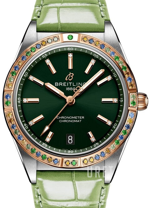 Breitling Chronomat Zielony 36 mm Stal