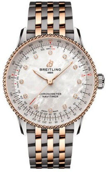 Breitling Navitimer Szampanski 36mm Zloto/Stal