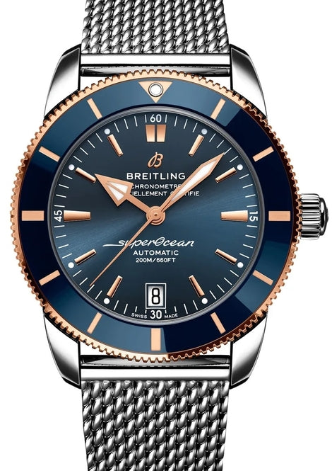 Breitling Superocean Heritage Niebieski 42 mm Stal