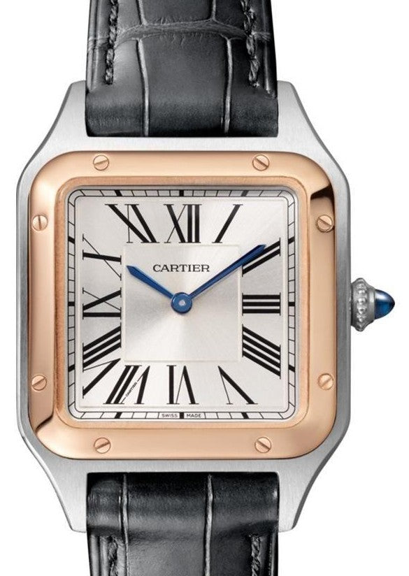 Cartier Santos Dumont Srebrny 27.5 mm Zloto/Stal