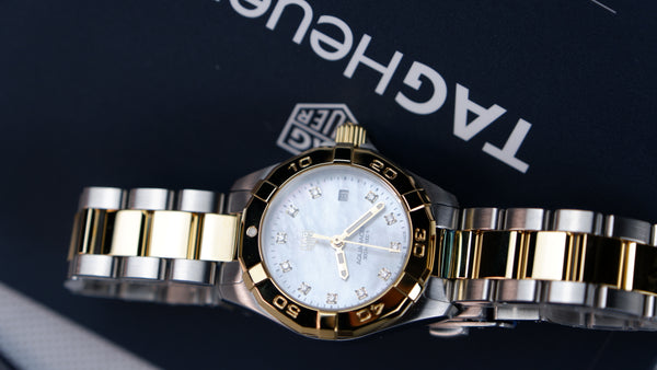 TAG Heuer Aquaracer Lady Masa perlowa 27 mm Zloto/Stal