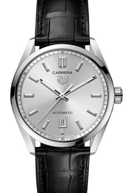 TAG Heuer Carrera Srebrny 39 mm Stal