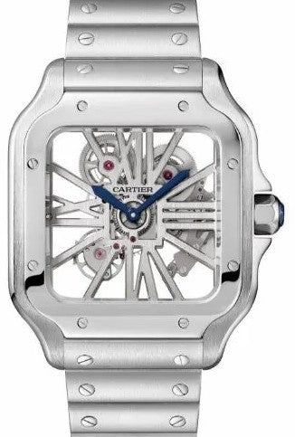 Cartier Santos Szkieletowany 39 mm Stal