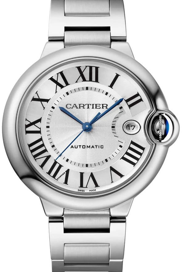 Cartier Ballon Bleu Srebrny 40 mm Stal