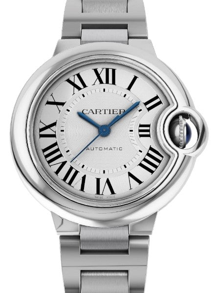 Cartier Ballon Bleu Srebrny 44 mm Stal
