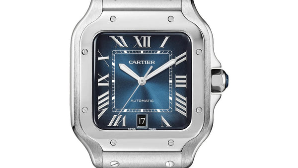 Cartier Santos Niebieski 40 mm Stal