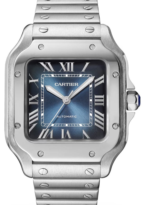 Cartier Santos Niebieski 35.1 mm Stal