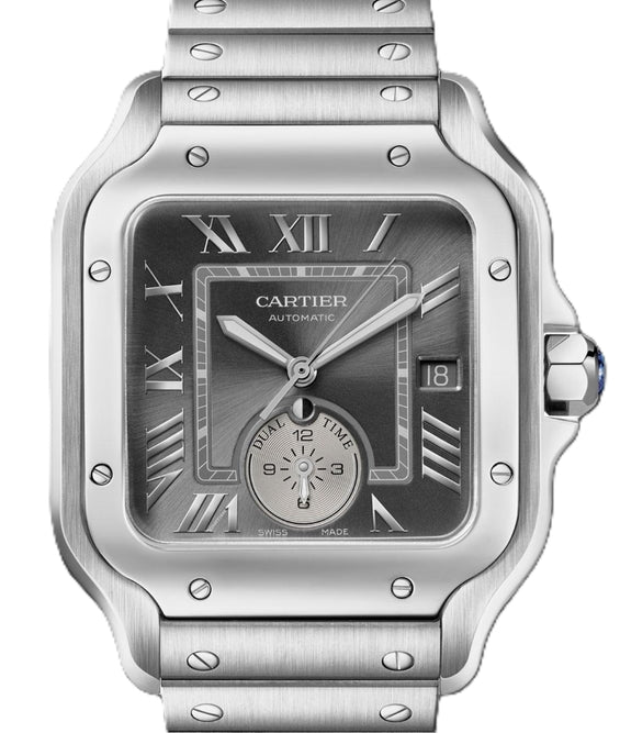 Cartier Santos Szary 40 mm Stal